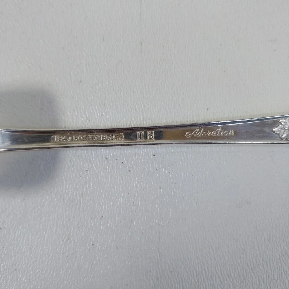 Adoration 1847 Rogers Bros IS Silverplate Silverware Salad Forks 6.5 In Set of 8